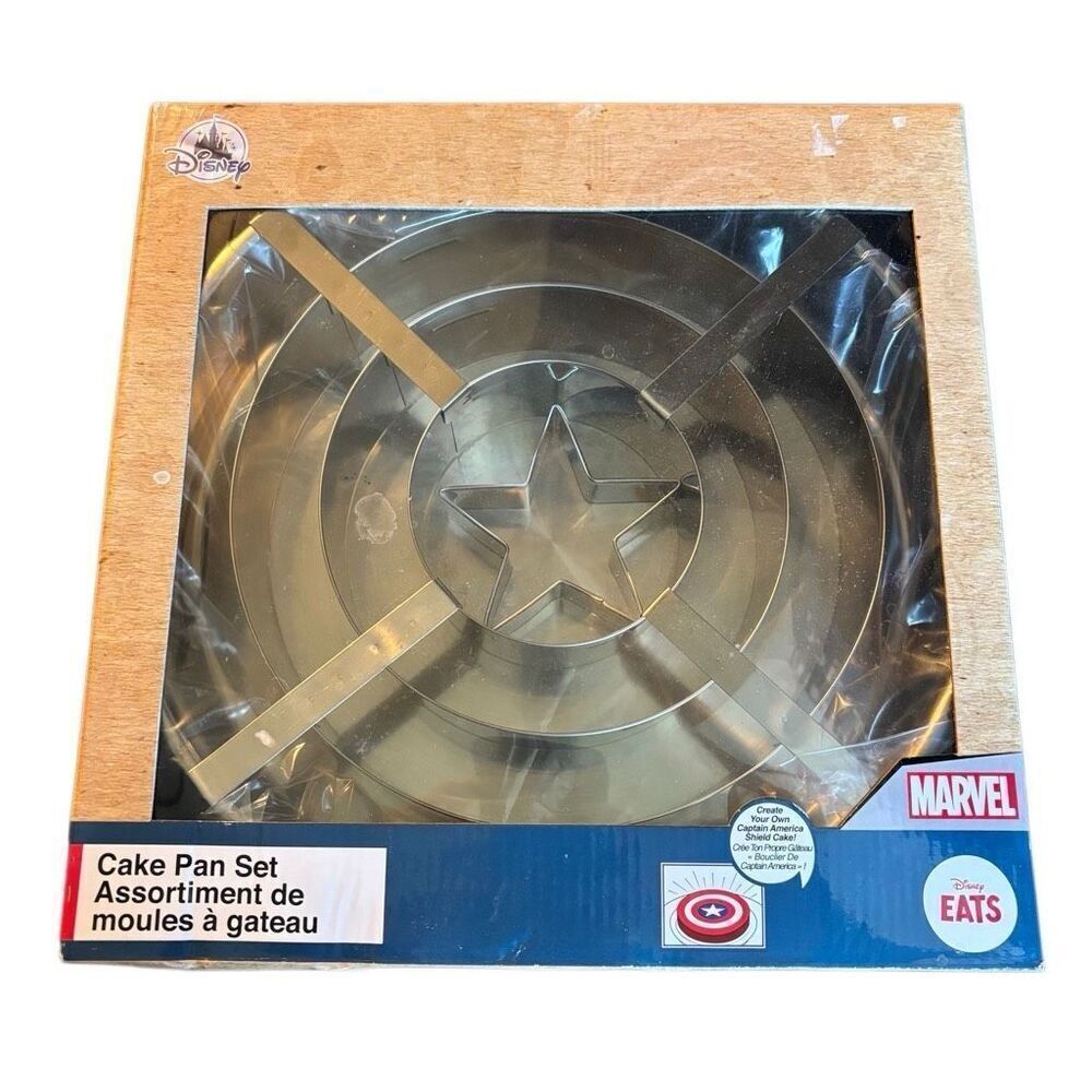 Disney Eats Captain Marvel Shield Cake Pan Set *New*